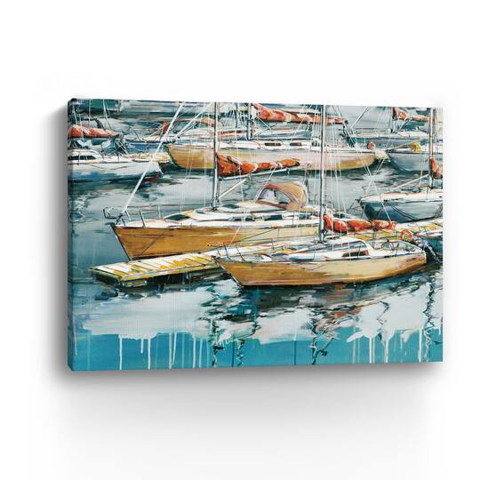 Blue Is The Code Canvas Giclee